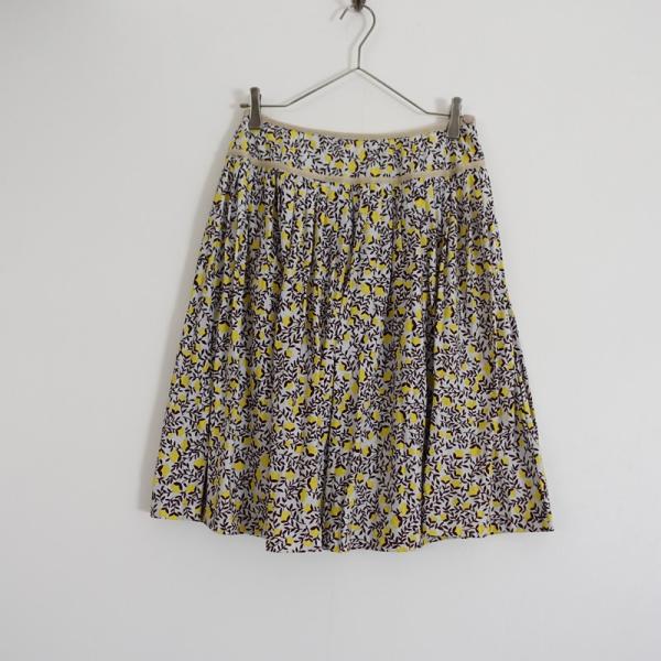 Sally Scott（サリースコット） *フラワープリント切替タックスカート