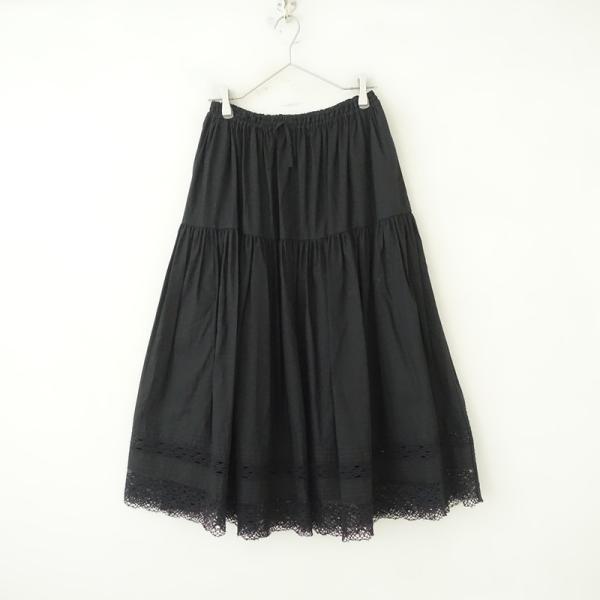 Bilitis ビリティス スペシャルプリーツキャミソール 36 ブラック Bilitis dix-sept ans 【美品/定価3.9万】ビリティスディセッタン
