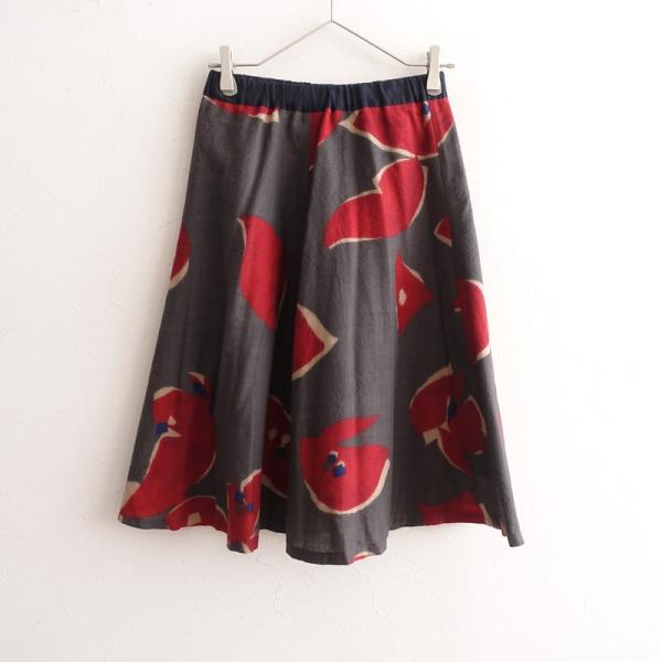 パラスパレスイト Pal'las Palace ito *ウールプリントフレアスカート