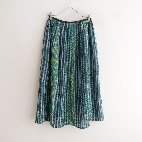 Sally Scott サリースコット *コットンプリントタックスカート*9 Sally Scott サリースコット *コットンプリントタックスカート*9