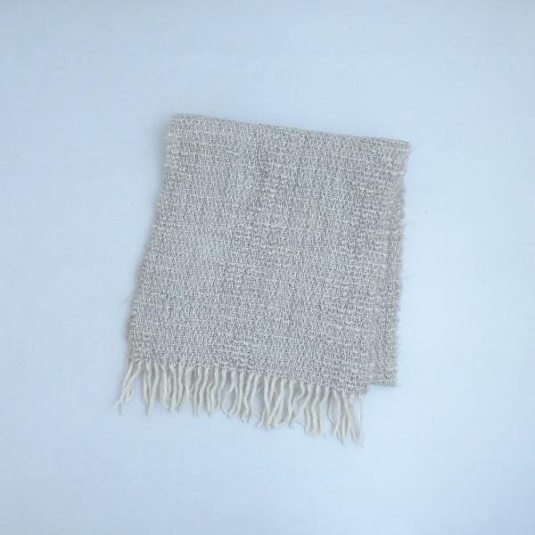 EZCARAY グレー マフラー ウール MANTAS EZCARAY モヘアマフラー 無地 SCARF MOHAIR マンタス