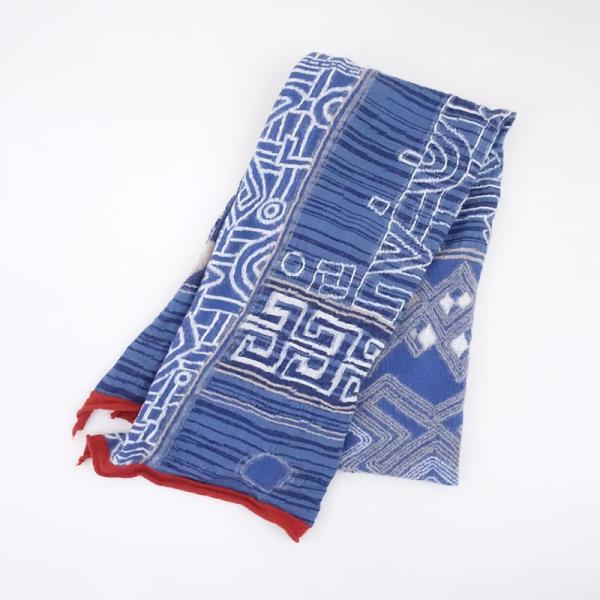 KAPITAL（キャピタル） *縮絨ウールストール*マフラー総柄1225(st7