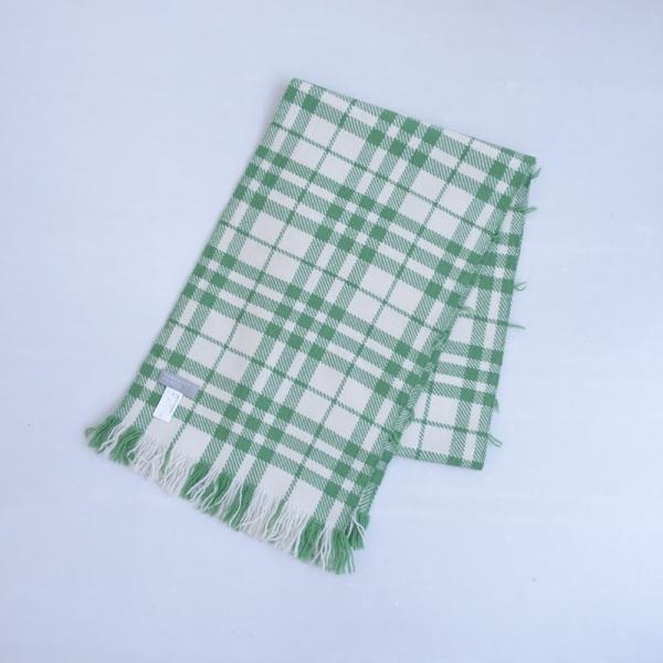 MARGARET HOWELL（マーガレットハウエル） *ウールチェックマフラー*毛