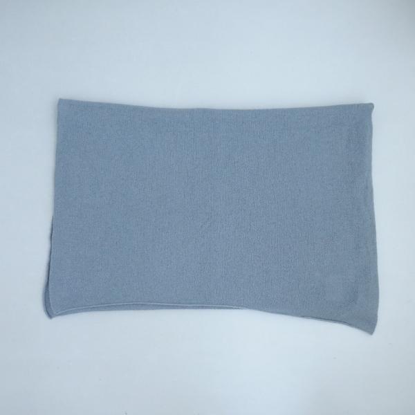 evam eva エヴァムエヴァ *カシミヤロングストール*ブルーグレー