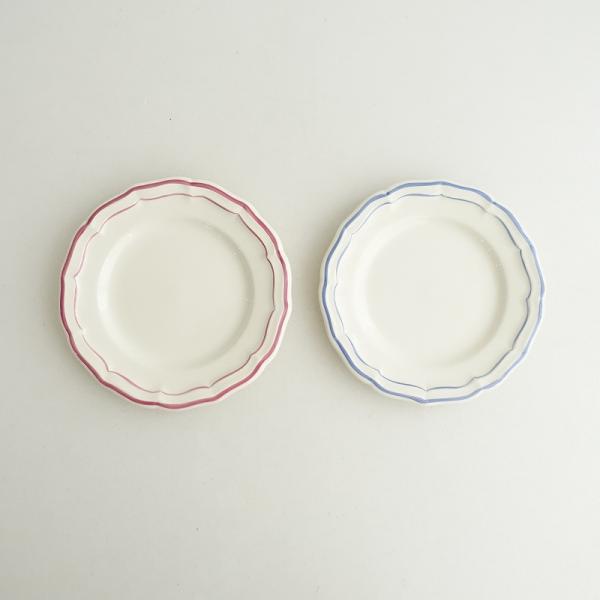 GIEN ジアン *フィレ プレート 16cm ブルー ローズ 2枚セット*お皿食器