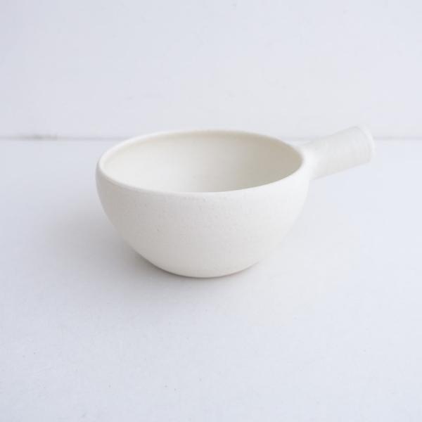 未使用】正島克哉 *片手土鍋 中 白*食器キッチンうつわ器作家【陶器