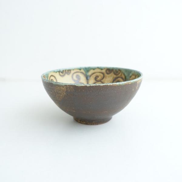 美品】城進 *鉄絵碗*食器キッチンうつわ器ボウル【陶器】(wa23-2510-94