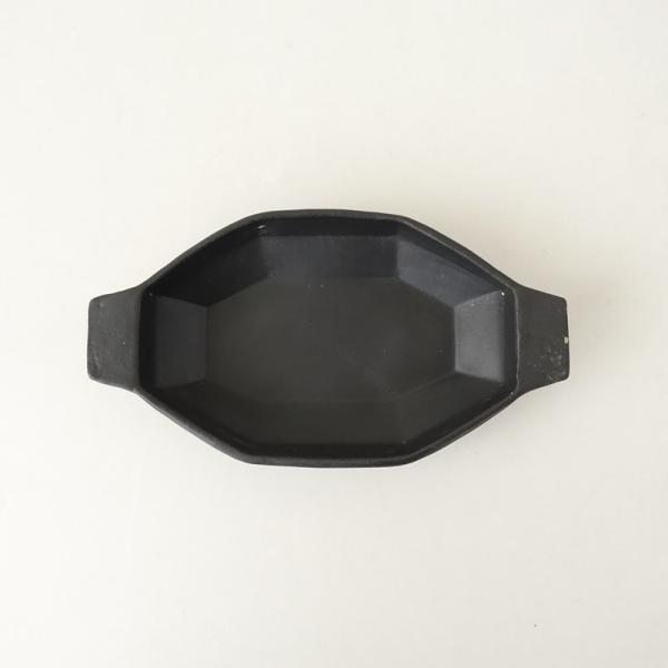 安福由美子 *グラタン皿*食器お皿キッチン作家【陶器】(wa23-2511-29
