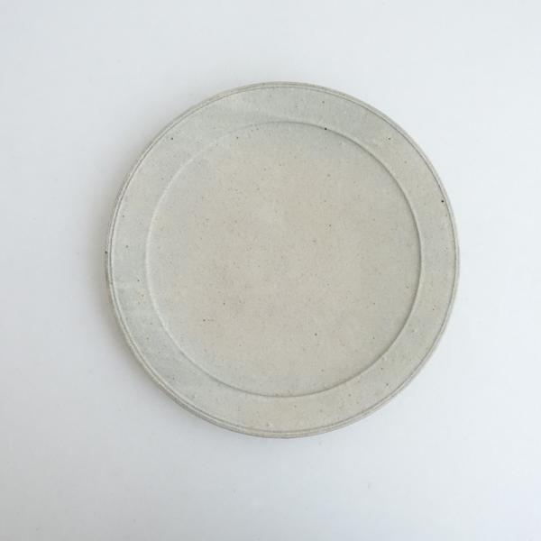 美品】小林耶摩人 *粉引 8寸 リム皿*食器お皿キッチン作家【陶器