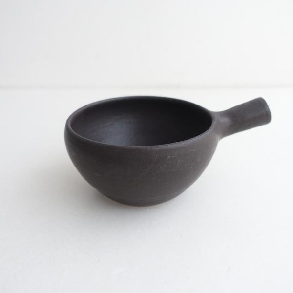 正島克哉 *片手土鍋 黒*食器キッチン作家うつわ【陶器】(wa23-2601-41