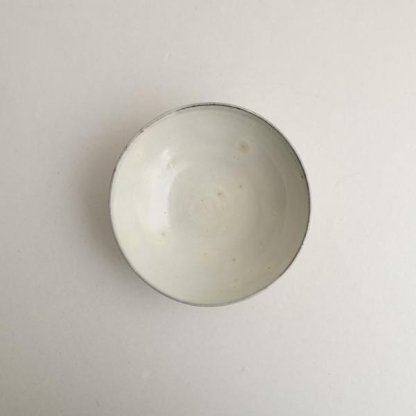 福永芳治 *粉引 5寸皿*作家器うつわ食器ホワイトグレー【陶器】(wa5