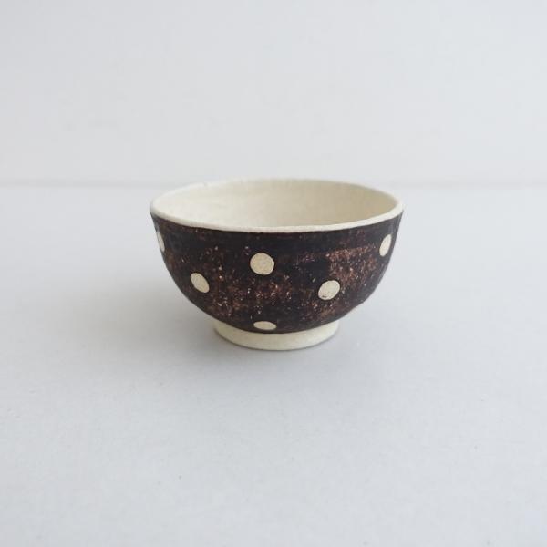 美品】金井啓 *ドット柄 飯碗*器うつわお茶碗水玉食器作家【陶器