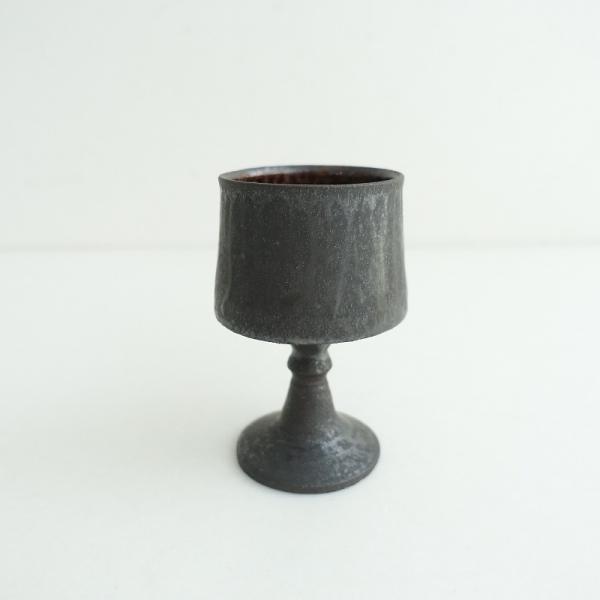 美品】宮城正幸 *ゴブレット*作家宮城陶器作家【陶器】沖縄(wa87-2509