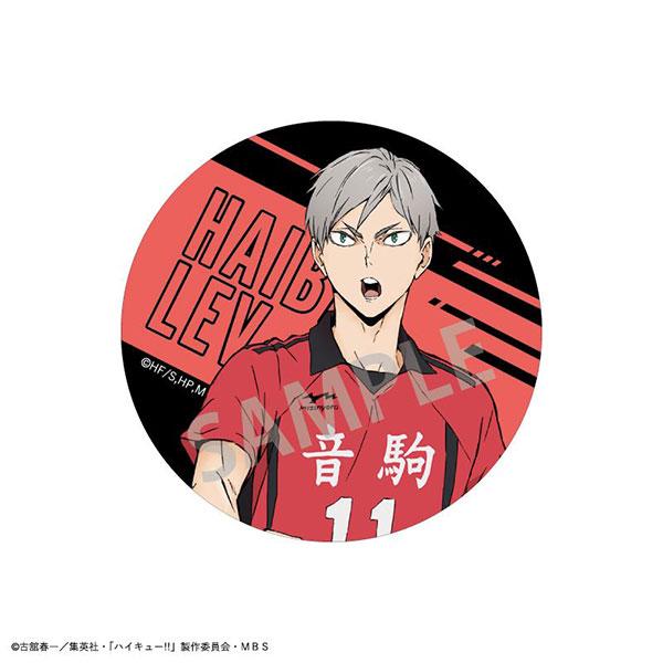 ハイキュー！！ ホログラム缶バッジ 等身 灰羽リエーフ 新品