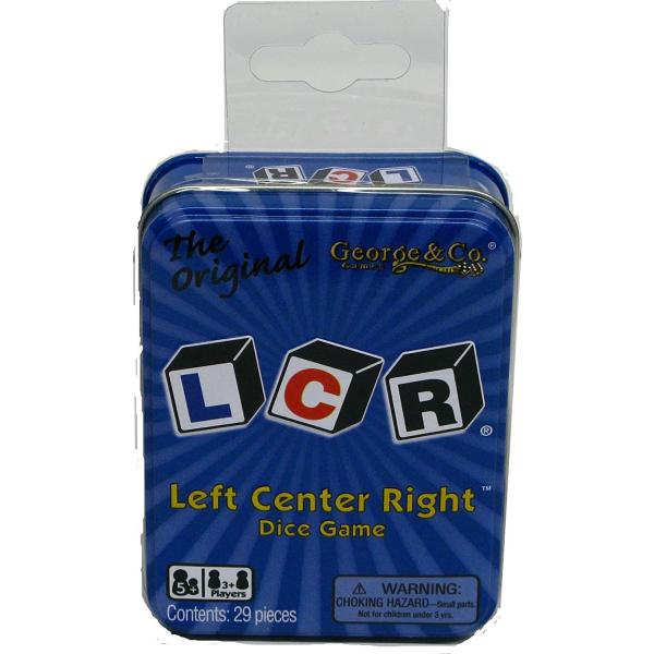 【並行輸入品】LCR_ 左・真ん中・右 Left Center Right サイコロゲーム ブルー GEO0119-1 ゲーム アメリ