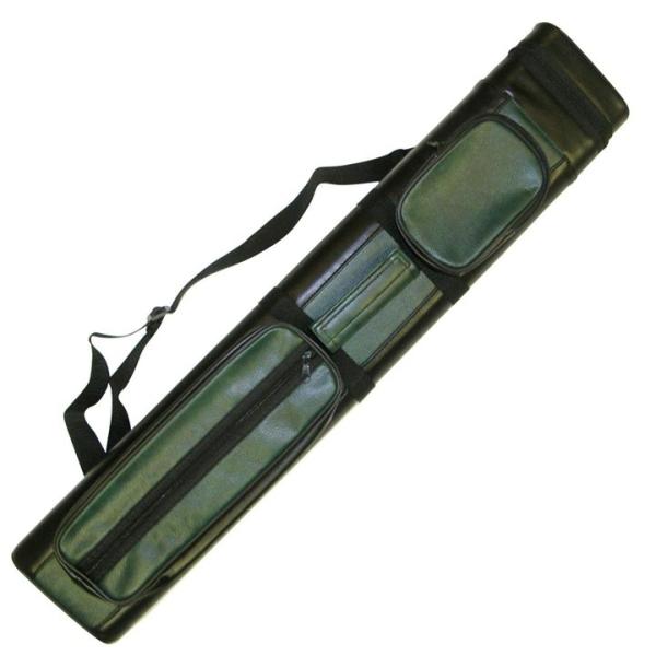 Iszy ビリヤード Iszy Billiards 2x2 ハード キュー スティック キャリー ケース グリーン ブラック 持ち運び 2X2ハードプールキュービリヤードスティックキャリーケース、調節可能なショルダーストラップ。ハードキュー...