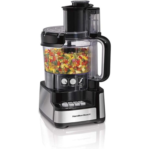 【並行輸入品】ハミルトンビーチ Hamilton Beach 70725A 12カップ スタック＆スナップ フードプロセッサー&amp;野菜チ
