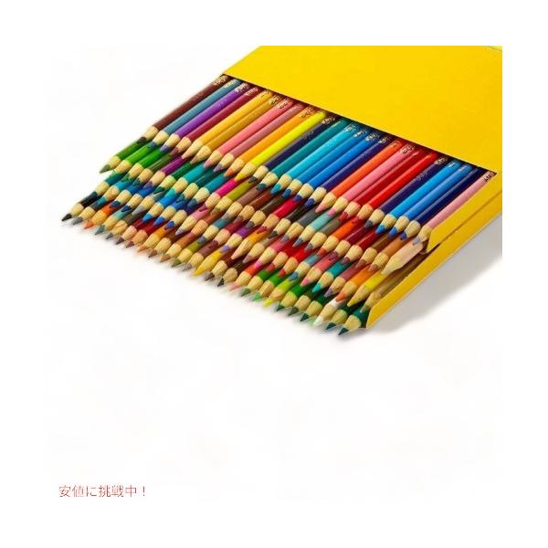 並行輸入品】クレヨラCrayola 色鉛筆 大人のぬりえセット 100色 68