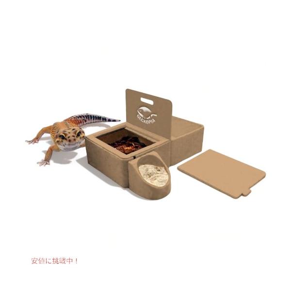 PLANT PLASTIC (BIOPLASTIC) - Geckopia Triple Dishは地球を救うために作られた究極の爬虫類用ボウルです。このヤモリ用ボウルは、すべての小型ヤモリが健康で清潔に過ごせるよう、最高の体験を提供します...