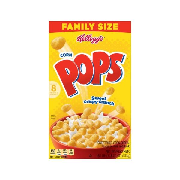 並行輸入品】ケロッグ コーンポップス シリアルファミリーサイズ