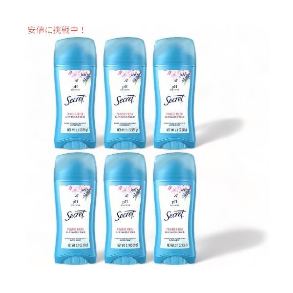 並行輸入品】【6本セット】Secret シークレット パウダーフレッシュ