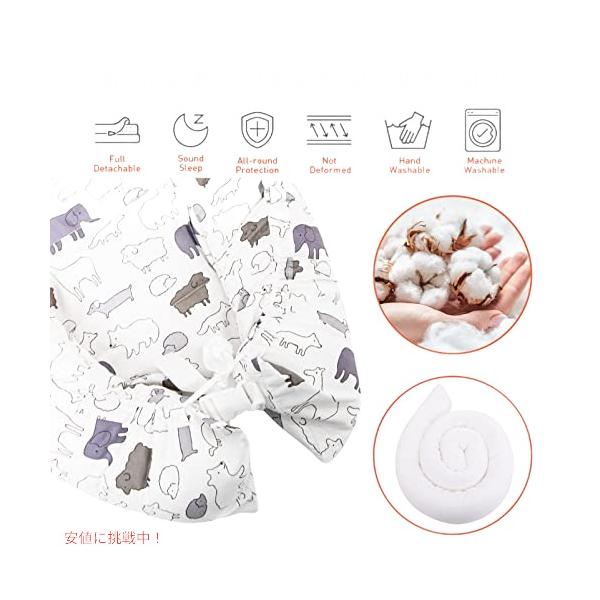 ソフトクッションバンパー付きの新生児用ポータブルベビーコスリーパー-通気性と洗濯機で洗えるコットンカバー-男の子と女の子のためのベビーシャワーギフト。 B09LTDWZCQ重さ：　4.11 poundsおおよそのサイズ：　19.7 x 31...