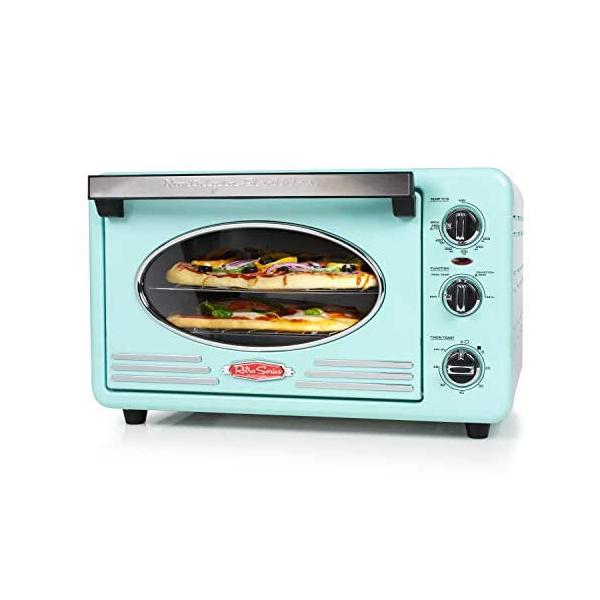Nostalgia RTOV2AQ 大容量 0.7-Cu.フォート トースターオーブン 並行輸入品】Nostalgia RTOV2AQ 大容量 0.7-Cu.フォート トースター