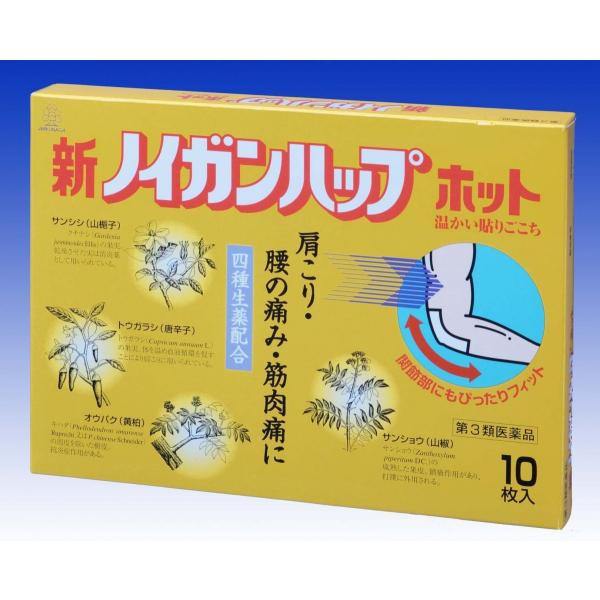 新ノイガンハップホット　１０枚　湧永製薬　第３類医薬品