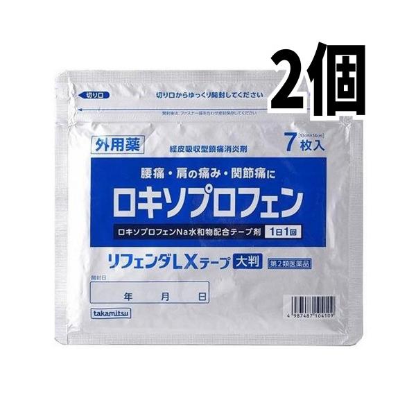 リフェンダLXテープ 大判ロキソプロフェンナトリウム配合効能・効果 腰痛，肩こりに伴う肩の痛み，関節痛，筋肉痛，腱鞘炎（手・手首の痛み），肘の痛み（テニス肘など），打撲，捻挫効能関連注意用法・用量 表面のライナー（フィルム）をはがし，1日1...