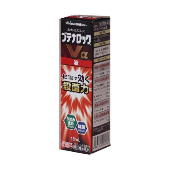 【第(2)類医薬品】１日１回で効きます。らく塗りボトル採用。特徴  優れた殺菌力「ブテナフィン塩酸塩」配合。●角質層によく浸透し、水虫の原因菌（白癬菌）を殺菌します。●かゆみ止め成分「クロルフェニラミンマレイン酸塩」「ジブカイン塩酸塩」「ク...