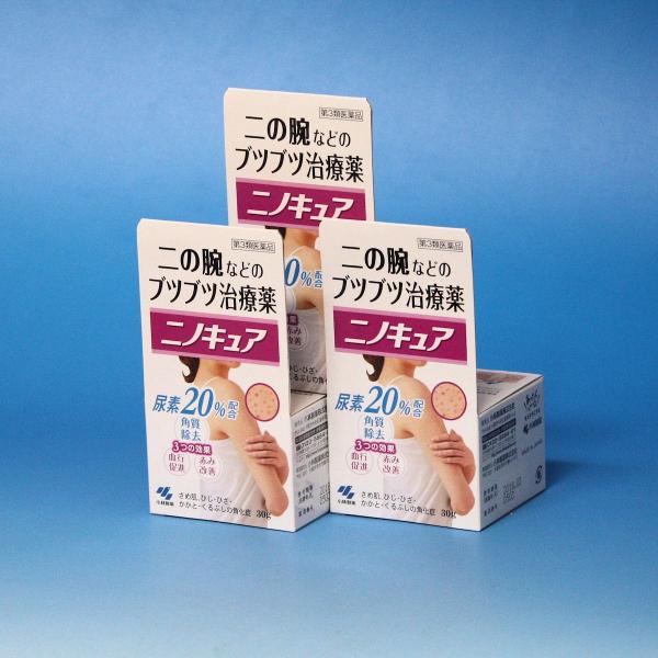 ニノキュア 30g 尿素２０ ３箱セット 二の腕などのブツブツ治療薬 小林製薬 Nino Cure 3 ドラッグ キューキュー 通販 Yahoo ショッピング