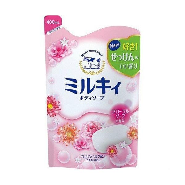 牛乳石鹸 ミルキィ ボディソープ フローラルソープの香り 400ml 詰め替え用 (石鹸・ボディソープ) 価格比較