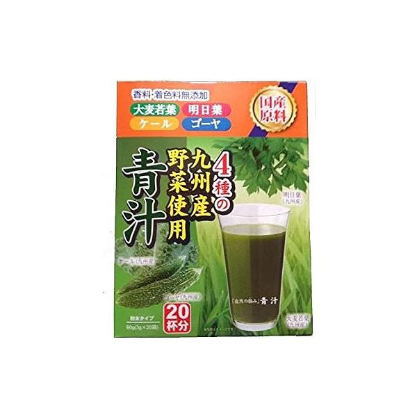 他サイト： 新日配薬品 自然の極み青汁 3g×20包入 [商品コード：60270001]＜4種類の九州産野菜使用:大麦若葉・明日葉・ケール・ゴーヤ＞(発送まで6-10日) (キャンセル不可)の商品画像