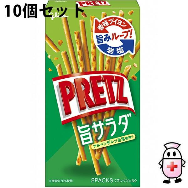 送料無料】江崎グリコ株式会社 プリッツ 64g(32g×2パック)入×10個