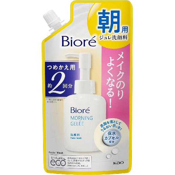 【送料無料】花王株式会社 ビオレ 朝用ジュレ洗顔料 つめかえ用２回分（160ml） 【キャンセル不可】【△】