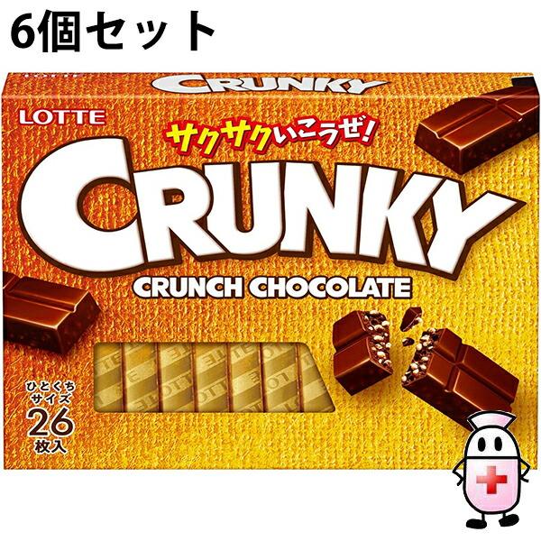 送料無料】株式会社ロッテ クランキー 1枚入×6個セット ＜板