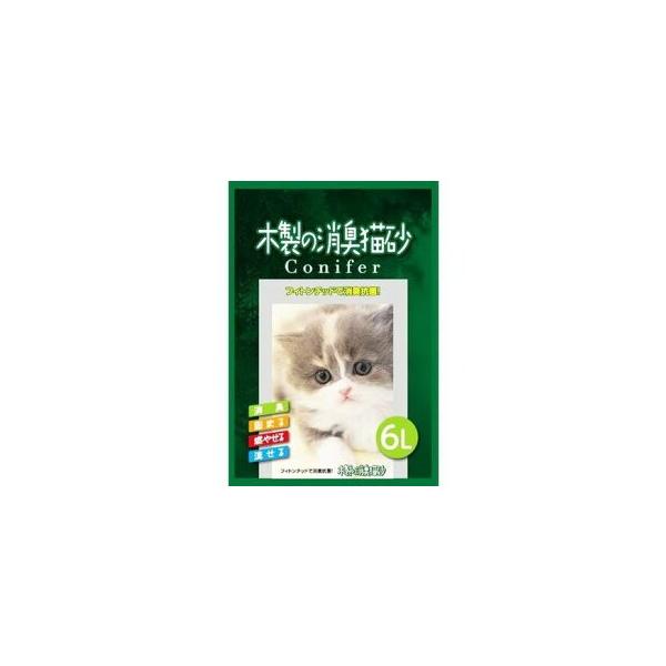 株式会社コーチョー 木製の消臭猫砂 コニファー(6L) ＜フィトンチッド