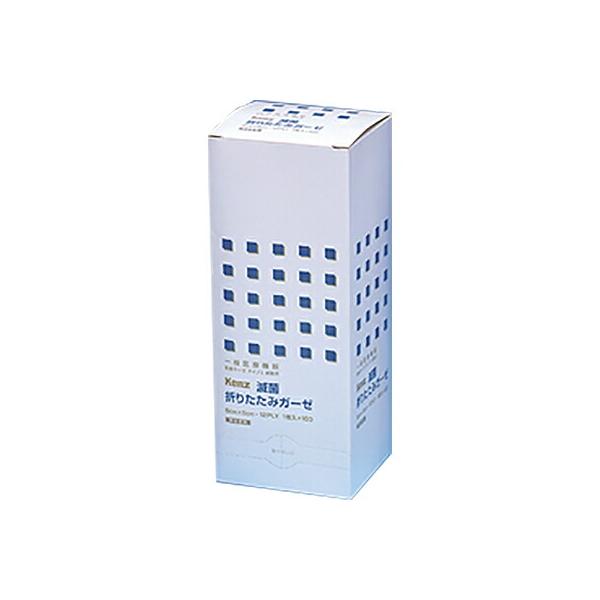 Kenz 滅菌 折りたたみガーゼ 12PLY 5cm×5cm 100枚入（滅菌ガーゼ