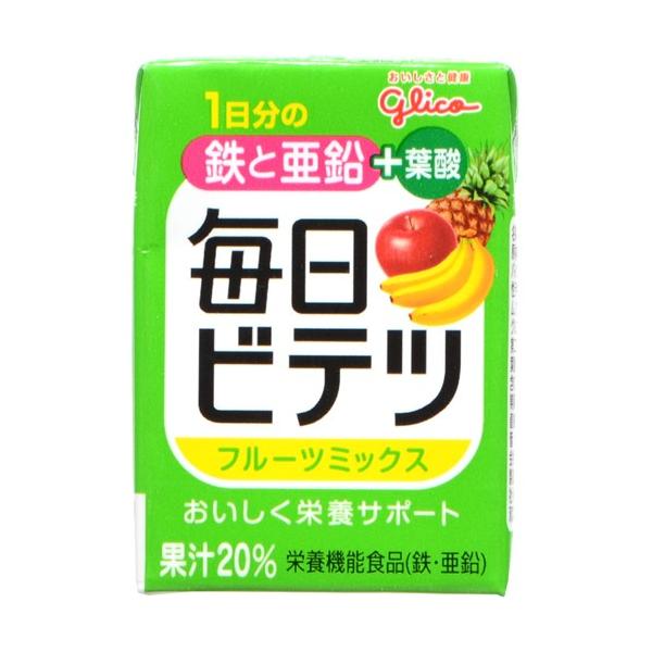 アイクレオ株式会社 グリコ 毎日ビテツ(美鉄) フルーツミックス 100ml