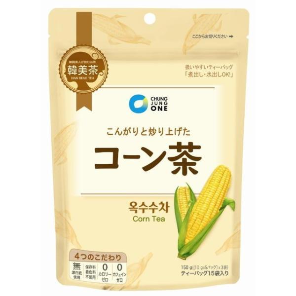 他サイト： 【送料無料】 株式会社日本アクセス　韓美茶チョンジョンウォン コーン茶(ティーバック) 150g（10gｘ15バッグ入） 【△】の商品画像