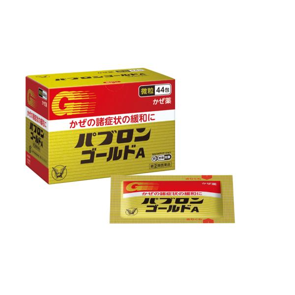 ●パブロンゴールドＡ〈微粒〉は、グアイフェネシンがのどに付着した原因物質の排出を助け、かぜ症状を和らげます。●口溶けと風味の良いのみやすい微粒剤です。