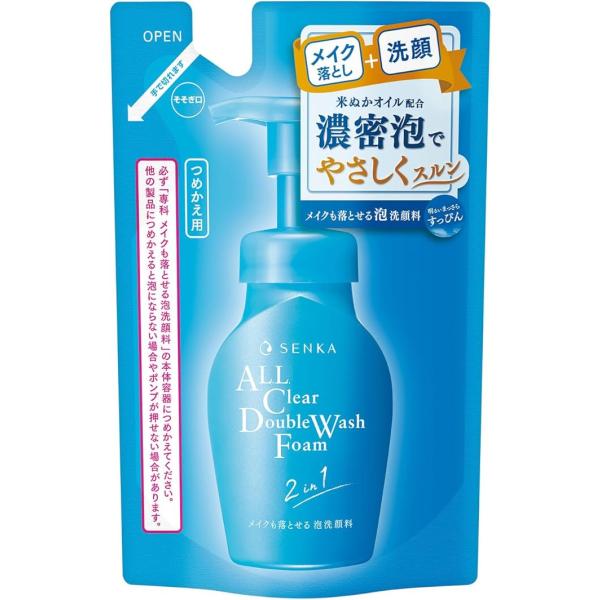専科（SENKA） 泡洗顔 メイク落とし メイクも落とせる泡洗顔料