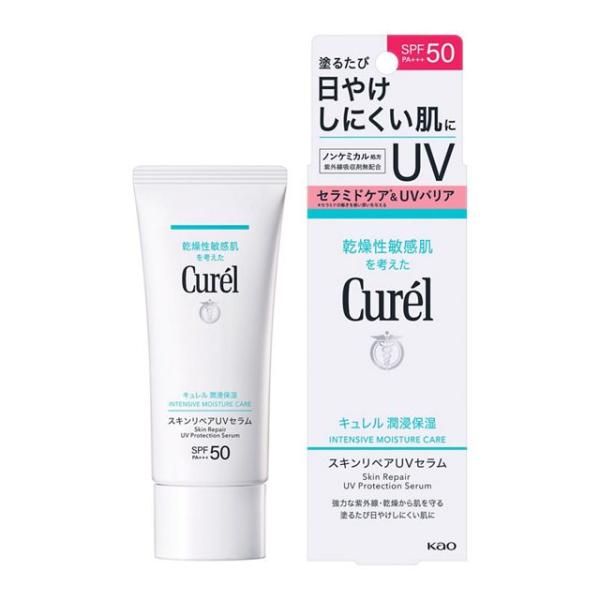 日やけ止め サンスクリーン キュレル　潤浸保湿　スキンリペアＵＶセラム　６０ｇ 花王