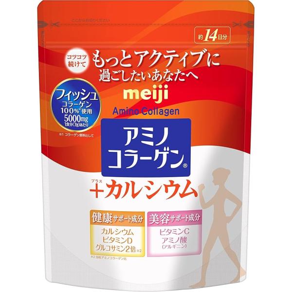 アミノコラーゲン プラス カルシウム 14日分 98ｇ／約14日分 明治
