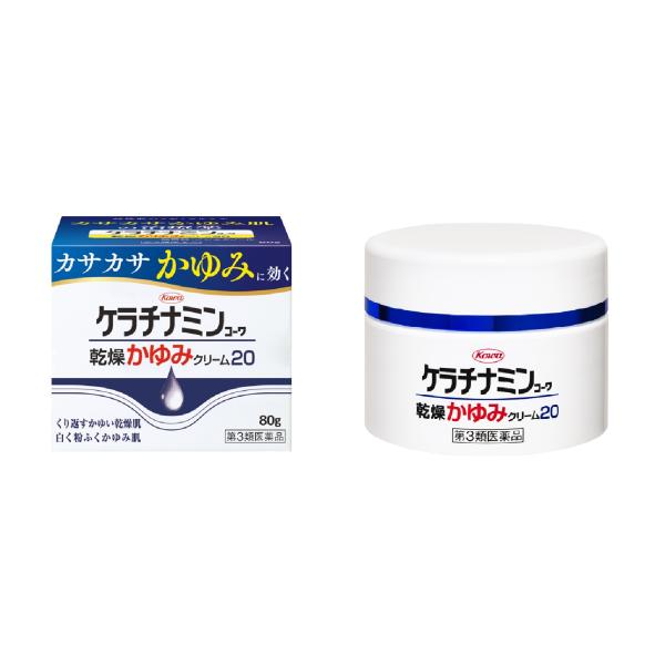 他サイト： 乾燥肌 かゆみ ケラチナミンコーワ 乾燥 かゆみ クリーム２０　第３類医薬品　80ｇ　興和の商品画像