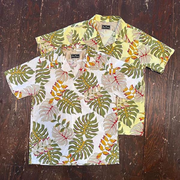 半袖ハワイアンシャツ “MONSTERA”/ DRY BONES【ドライボーンズ】