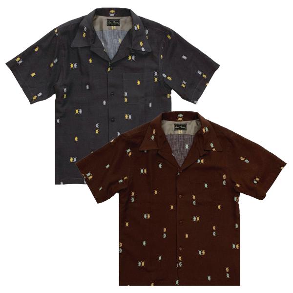 ドライボーンズ DS-2765 Short Sleeve Print Open Shirt “DOTTING ARGYLE”