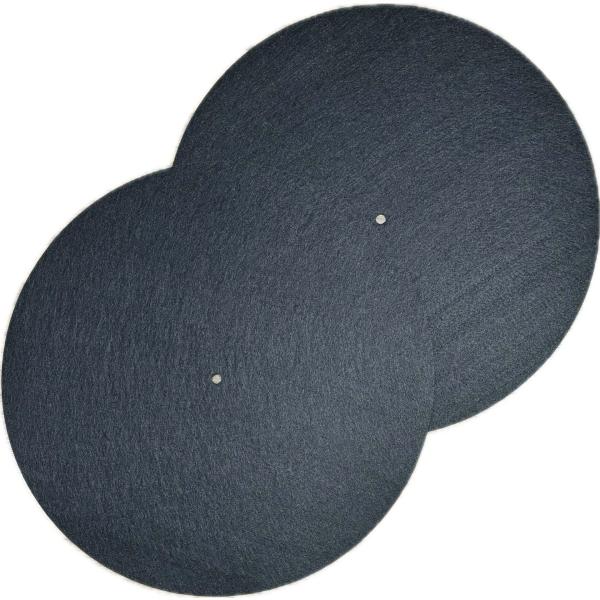 ディスクユニオンオリジナルのシンプルな黒無地のLP用SLIPMAT2枚セット。柔らかめのフェルト製。DJ用としても、リスニング用としても、どちらのレコードプレイヤーにもお使いいただけるスリップマットです。12inchサイズ