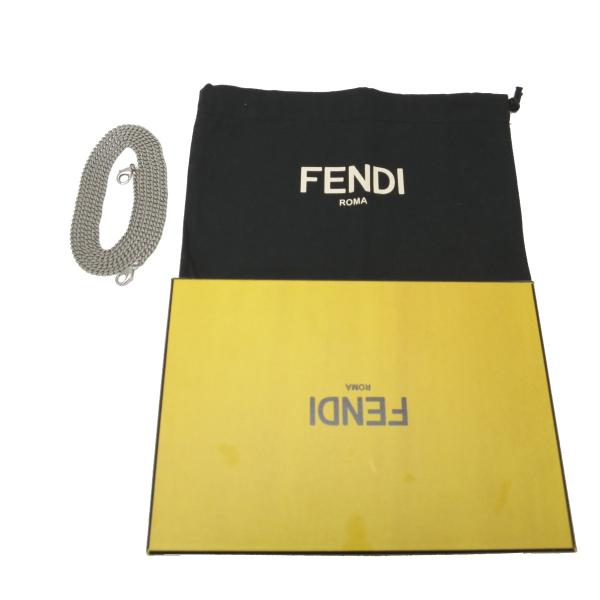 FENDI フェンディ マルチスタッズ チェーンウォレット 8M0346 ショルダーバッグ レザー ブラック レディース 中古 (飯能本店)/DH48485 FENDI フェンディ マルチスタッズ チェーンウォレット 8M0346 ショルダーバッグ レザー ブラック レディース 中古 (飯能本店)/DH48485