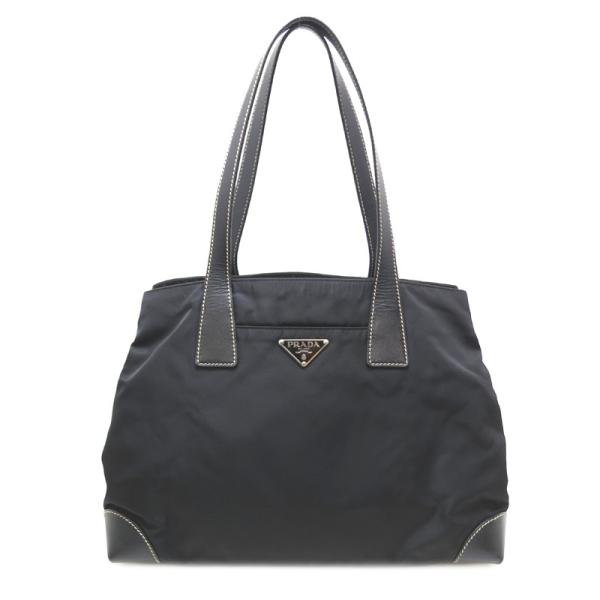 プラダ ショルダーバッグ トートバッグ ナイロン アウトレット 送料無料 Prada ノワール Dh 飯能本店 ブラック レディース 中古